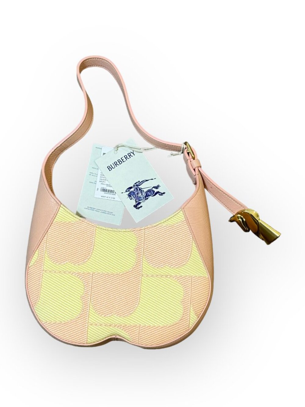 Burberry Small Chess Artwork Shoulder Bag in Blush - NWT!
